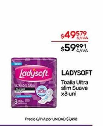Nini Mayorista Ladysoft Toalla Ultra Slim Suave oferta