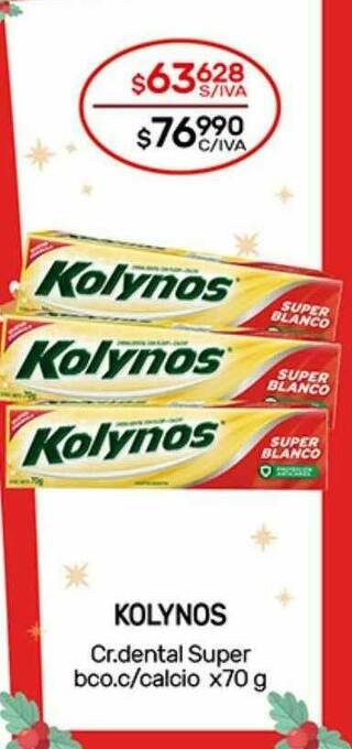 Nini Mayorista Kolynos Cr. Dental Super Bco. C Calcio oferta