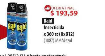 Parodi Raid Insecticida oferta