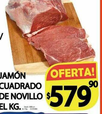 Supermercados Mariano Max Jamón Cuadrado De Novillo oferta