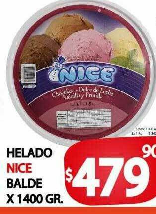 Supermercados Mariano Max Helado Nice Balde oferta