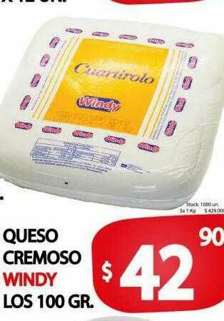 Supermercados Mariano Max Queso Cremoso Windy oferta