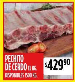 Supermercados Vea Pechito De Cerdo el kg. oferta