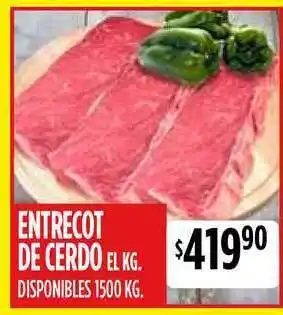 Supermercados Vea Entrecot De Cerdo el kg oferta