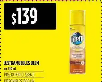 Supermercados Vea Lustramuebles Blem Aer.360ml oferta