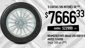 Changomas Neumáticos fate o oferta