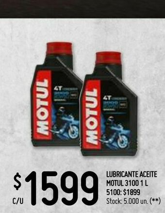 Walmart Lubricante aceite motul 3100 1 l oferta