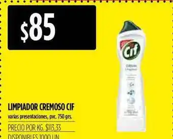 Supermercados Vea Cif Limpiador Cremoso Varias Presentaciones Pvc 750grs oferta
