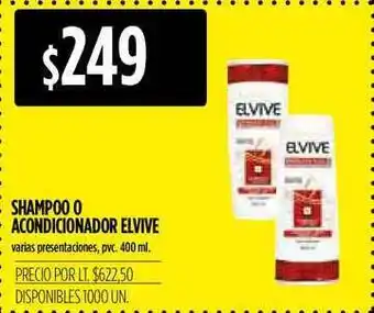 Supermercados Vea Shampoo O Acondicionador Elvive Varias Presentaciones Pvc 400ml oferta