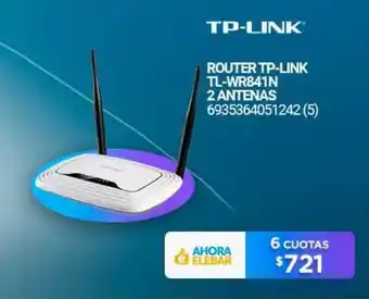 Router TP-Link TL-WR841N 2 Antenas
