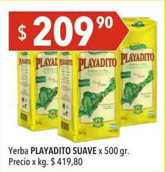 Hergo Yerba Playadito Suave oferta