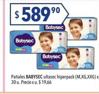 Hergo Pañales Babysec Ultrasec Hiperpack oferta