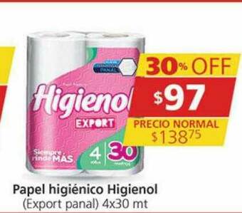 Papel Higiénico Higienol Export Panal