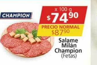 Supermercados Aiello Salame Milán Champion Fetas oferta