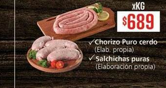 Supermercados Aiello Chorizo Puro Cerdo Salchichas Puras oferta