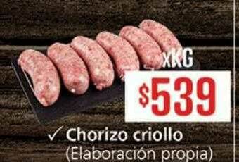 Supermercados Aiello Chorizo Criollo oferta
