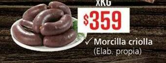 Supermercados Aiello Morcilla Criolla oferta