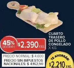 Carrefour Cuarto trasero de pollo congelado oferta
