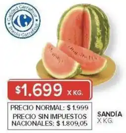 Carrefour Sandia oferta