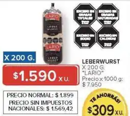 Carrefour Lario leberwurst oferta