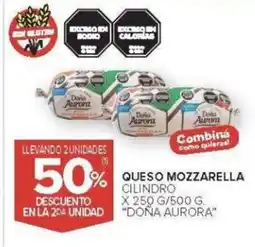Carrefour Dona aurora queso mozzarella cilindro oferta