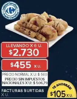 Carrefour Facturas surtidas oferta