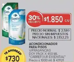 Carrefour Carrefour essential acondicionador para pisos v/fragancias oferta