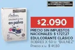 Carrefour Bulnez edulcorante clásico sobres oferta