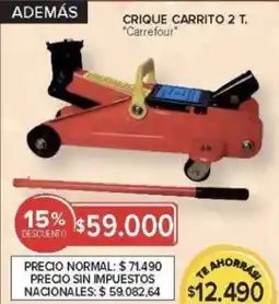 Carrefour Carrefour crique carrito oferta