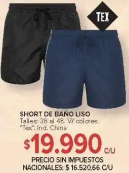 Carrefour Tex short de baño liso oferta