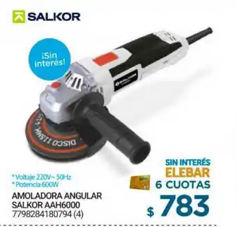 Amoladora Angular Salkor Aah6000