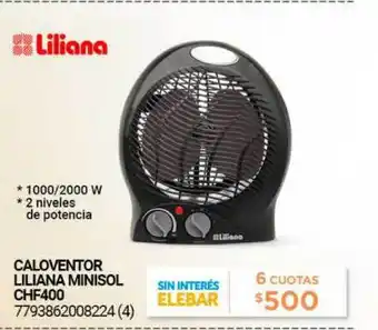 Punto Blu Caloventor Liliana Minisol Chf400 oferta