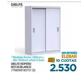 Punto Blu Dielfe Ropero R0135 Blanco oferta