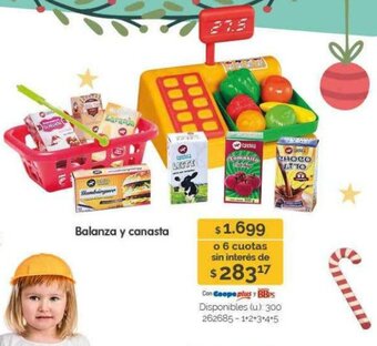 Cooperativa Obrera Balanza y canasta oferta