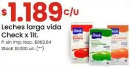 Changomas Check leches larga vida oferta