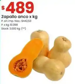 Changomas Zapallo anco oferta