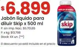 Changomas Skip jabón líquido para diluir oferta