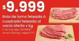 Changomas Bola de lomo feteada ó cuadrada feteada al vacío oferta oferta