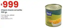 Changomas Check choclo amarillo oferta