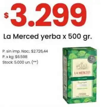 Changomas La merced yerba oferta