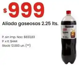 Changomas Aliada gaseosas oferta