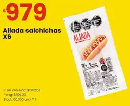 Changomas Aliada salchichas oferta