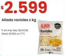 Changomas Aliada ravioles oferta