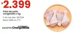 Changomas Pata de pollo congelada oferta