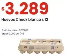 Changomas Check huevos blanco oferta