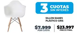 Supermayorista Vital Sillon eames plástico gris oferta
