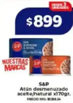 Supermayorista Vital S&P atún desmenuzado acelte/natural oferta