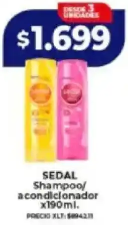 Supermayorista Vital Sedal shampoo/ acondicionador oferta
