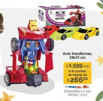 Cooperativa Obrera Auto transformer 28x13 cm oferta