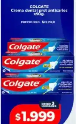Supermayorista Vital Colgate crema dental prot anticaries oferta
